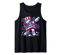 4th of July Master Builder USA Flag Patriotic Kids Boys Men Débardeur
