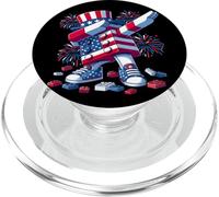 4th of July Master Builder USA Flag Patriotic Kids Boys Men PopSockets PopGrip pour MagSafe