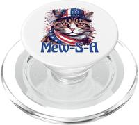 4th of July Mew-S-A Pawsitively Patriotic Cat PopSockets PopGrip pour MagSafe