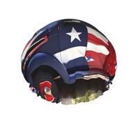 4th of July Patriotic Trucks Bonnet de bain double couche pour femme pour couvrir les cheveux longs et épais, bonnet imperméable réutilisable