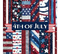4th of July Scrapbook Paper Craft Pad: 12 Independence Day Designs, 24 Double-Side Sheets Printed on 8.5"x8.5" Size Paper With Premium Color. Great ... Cardstock, Gift Wrapping, Decoupage, DIY Etc