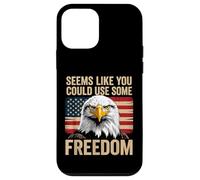 4th of July US Flag Eagle You Could Use Some Freedom Meme Coque pour iPhone 12 Mini