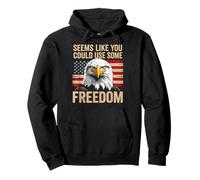 4th of July US Flag Eagle You Could Use Some Freedom Meme Sweat à Capuche