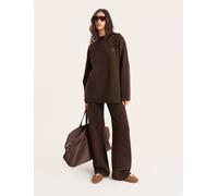 4th & Reckless 4th & Reckless Brown Knitted Lounge Wide Leg Trousers