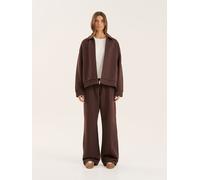 4th & Reckless 4th & Reckless Brown Wide Leg Seam Detail Valerie Joggers