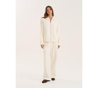 4th & Reckless 4th & Reckless Cream Wide Leg seam Detail Valerie Joggers