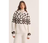 4th & Reckless 4th & Reckless Janine Pull zippé en maille Fairisle