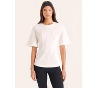 4th & Reckless 4th & Reckless White Cinched Waist Structured T-Shirt