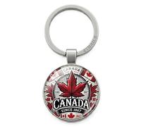 4Trails Porte-clés souvenir du Canada 1867 Feuille d'érable canadienne