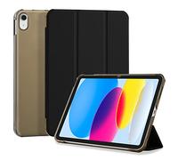 4UBonLife Coque pour iPad A16 11ème Génération 11 Pouces 2025, iPad 10ème Génération 10,9 Pouces 2022, Légère et Fine Étui Housse de Protection, Coque en PC Dur Arrière Translucide Givré, Noir
