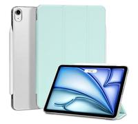 4UBonLife Coque pour iPad Air 11 Pouces M4/M3/M2 (2026/2025/2024), iPad Air 5e/4e Génération 10,9" 2022/2020, Housse Étui de Protection Léger Coque Arrière en PC Rigide Translucide Givré, Vert Menthe