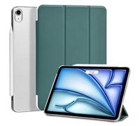 4UBonLife Coque pour iPad Air 11 Pouces M4/M3/M2 (2026/2025/2024), iPad Air 5e/4e Génération 10,9" 2022/2020, Housse Étui de Protection Léger Coque Arrière en PC Rigide Translucide Givré, Vert Nuit