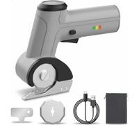 4V Cordless Electric Scissors, Max Cut 1/4" for Cardboard Box/Thin Carpet/Plastic, Includes Storage Case & USB Cable