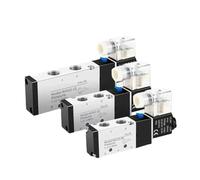 4V110-06 4V210-08 4V310-10 4V410-15 Électromagnétique 2 positions 5 voies 1/4 DC12V DC24V Électrovanne 5/2 (AC 24V, 4V210-08)