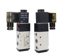 4V110-06 4V210-08 4V310-10 4V410-15 Pneumatic Electric Solenoid Valve Direction Control Solenoid Valve 12V 24V 110V 220V(4V210-08,DC24V)