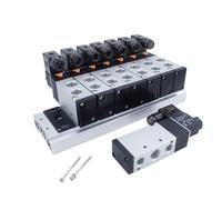 4V110-06 4V210-08 4V310-10 4V410-15 Set Valves Exhaust Manifold 1F/2F/3F/4F/5F/7F/8F/10F/12F/15F/16F Solenoid Valve Station Base(4V210-08,DC12V)
