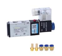 4V110-06 4V210-08 4V310-10 4V410-15 Solenoid Valve 2-position 5-position Pneumatic Air Solenoid Valve DC12V DC24V AC110V AC220V(4V410-15 PC6-04,AC220V)