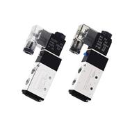 4V110 Pneumatic Electric Solenoid Valve 5 Way 2 Position Control Air solenoid valve 4V110-06 DC12V DC24V AC24V AC110V AC220V(PC 4V110-06 6mm,DC12V)