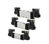 4V120-06/4V220-08/4V320-10/4V420-15 Électrovanne 2 positions 5 ports CC 12 V DC24 V AC 110 V AC220 V Double bobine (4V120-06 PC4-01, AC220V)
