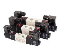 4V120-06 4V220-08 4V320-10 4v420-15 Solenoid Valve Air Two Position Five Way Reversing 12V 24V 110V 220V(AC24V)
