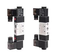 4V120-06 4V220-08 4V320-10 4v420-15 Solenoid Valve Air Two Position Five Way Reversing 12V 24V 110V 220V(AC220V)