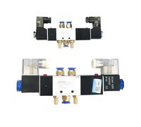 4V130C-06 4V230C-08 4V330C-10 4V430C-15 Air Electromagnetic Valves 3 Position 5 Way Pneumatic Solenoid Valve(4V330C-10 6mm,AC110V)