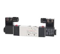 4V130C-06 4V230C-08 4V330C-10 4V430C-15 Pneumatic Air Solenoid Valve 5 Port 3 Position Way Reversing 12V 24V 110V 220V(AIRTAC 4V230C-06)