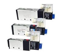 4V210-08/4V310-10/4V410-15 2 Position 5 Port Five Way Control Air Valve Electromagnetic DC12V DC24V AC110V AC220V (Only Valve AC110V,4V410-15)