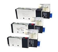 4V210-08 4V310-10 4V410-15 2 positions 5 ports vanne d'air de contrôle à cinq voies électromagnétique DC12V DC24V AC110V AC220V(10mm Fittings DC24V,4V410-15)
