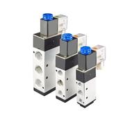 4V210-08 4V310-10 4V410-15 Électrovanne 2 positions 5 ports Vannes électromagnétiques d'air pneumatique DC12V DC24V AC110V AC220V Taille : AC24V(Coil,AC24V)