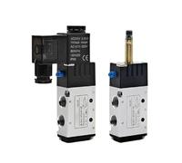 4V210-08 Pneumatic Solenoid Valve DC24V AC220V 110V 5 Way 2 Position Directional Control Air Valve Manifold 0-10 Set(4V210-08-6F)