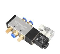 4V310-10 Pneumatic Electric Solenoid Valve Control Air Gas Magnetic Valve 12V 24V 220V Coil Volt 4mm-12mm Hose Fittings(8MM,DC12V)