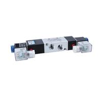 4V330C-10 4V330E-10 4V330P-10 Double headed Double control 5 Way 3 Position Power down hold Pneumatic directional Solenoid valve(Only 4V330P-10,DC12V)