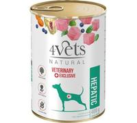 4Vets NATURAL VETERINARY EXCLUSIVE HEPATIC 400g pour les chiens souffrant de maladies du foie, 40484