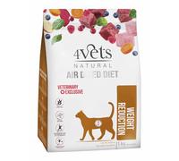 4Vets Natural Weight Reduction nourriture sèche pour chats en surpoids et obèses 1 kg