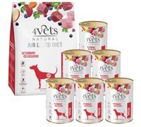 4Vets pour chiens Renal 400g+ 4Vets Natural Renal nourriture sèche 1 kg