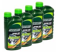 4x 1 L FANFARO Huile Moteur GSX 50 20W-50 API SN/CH-4 4L Universelle