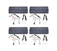 4X 12V 6W Panneaux Solaires Chargeur Voiture Moto Kick Scooter Portable Panneau Solaire Chargeur de Voiture Batterie Entretien Efficace