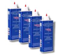 4x 133ml SILVER MATCH Fluide pour Briquet Universel - Tempête, Essence, Éther de Pétrole