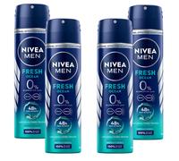 4X 150Ml Nivea Men Fresh Ocean 48H Déodorant Spray Sans Aluminium