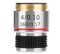4X 185 Objectif Achromatique de Microscope Biologique 160/0,17 pour Les Pièces d'Objectif Objectif Achromatiques de Microscope Métallurgique pour L'objectif Optique de Conversion d'Instrume