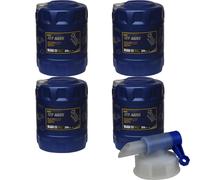 4x 20 L Mannol Huile de Transmission Atf AG55 Hydraulique Fluid Automatique