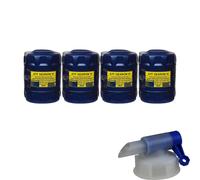 4x 20 Litre Mannol Huile de Transmission Dexron VI Automatique Incl. Robinet
