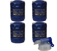 4x 20 Litre MANNOL TS-7 Uhpd Bleu 10W-40 Api CJ-4 huile moteur Synthétique