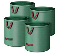 4x 272l Sacs de Jardin IndéChirables, Sac de Jardin Extra Et Robuste, Sac de Jardin Pliable Et Lavable En Tissu PolypropylèNe de 150 G/M2, Adapté Aux Feuilles, à L'Herbe Et Aux DéChets de Jardin