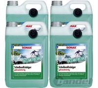 4X 5 Litres SONAX NETTOYANT DE VITRES OCEAN FRAIS PRÊT À L'EMPLOI