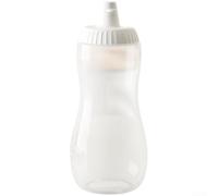 4x 500ml pour bouteille pour sauce Transparente Anti-Fuite 4x | Matériau PP+PE sûr, substances nocives, design anti-fuite, pour idéal pour miel et sauces, lot de 4