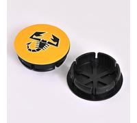 4X 50mm Cache Moyeux Enjoliveur De Voiture pour Abbas Abarth Punto 124/125/500 Stilo Ducato, Pneus Centres Accessoires, Cache Central du Moyeu Stable et ne Tombe Pas Facilement,E