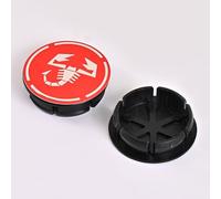 4X 50mm Cache Moyeux Enjoliveur De Voiture pour Abbas Abarth Punto 124/125/500 Stilo Ducato, Pneus Centres Accessoires, Cache Central du Moyeu Stable et ne Tombe Pas Facilement,C