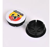 4X 50mm Cache Moyeux Enjoliveur De Voiture pour Abbas Abarth Punto 124/125/500 Stilo Ducato, Pneus Centres Accessoires, Cache Central du Moyeu Stable et ne Tombe Pas Facilement,B
